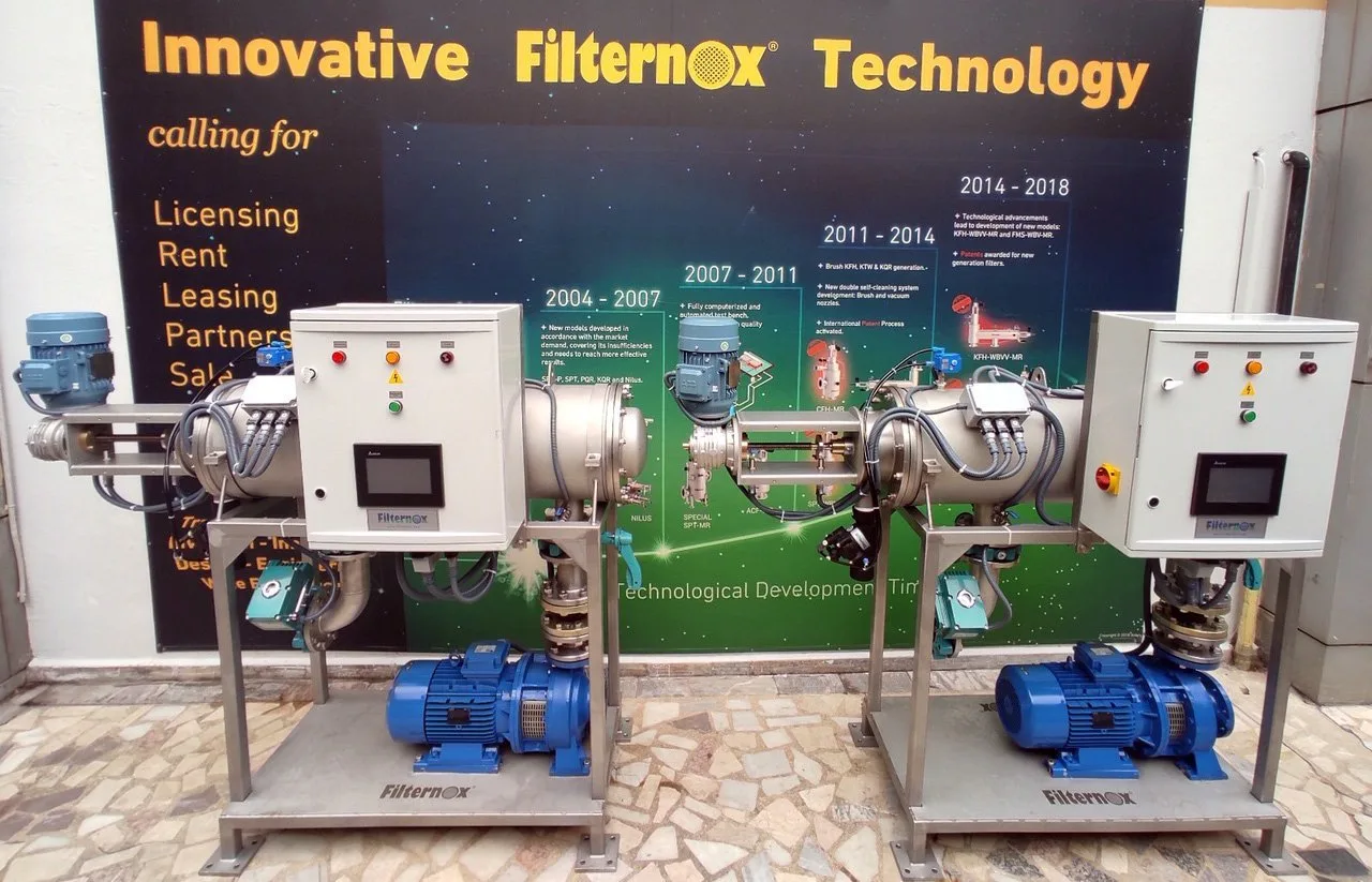 Soğutma kulesi suyu filtrasyonu için müşteriye özel skid filtre sistemi