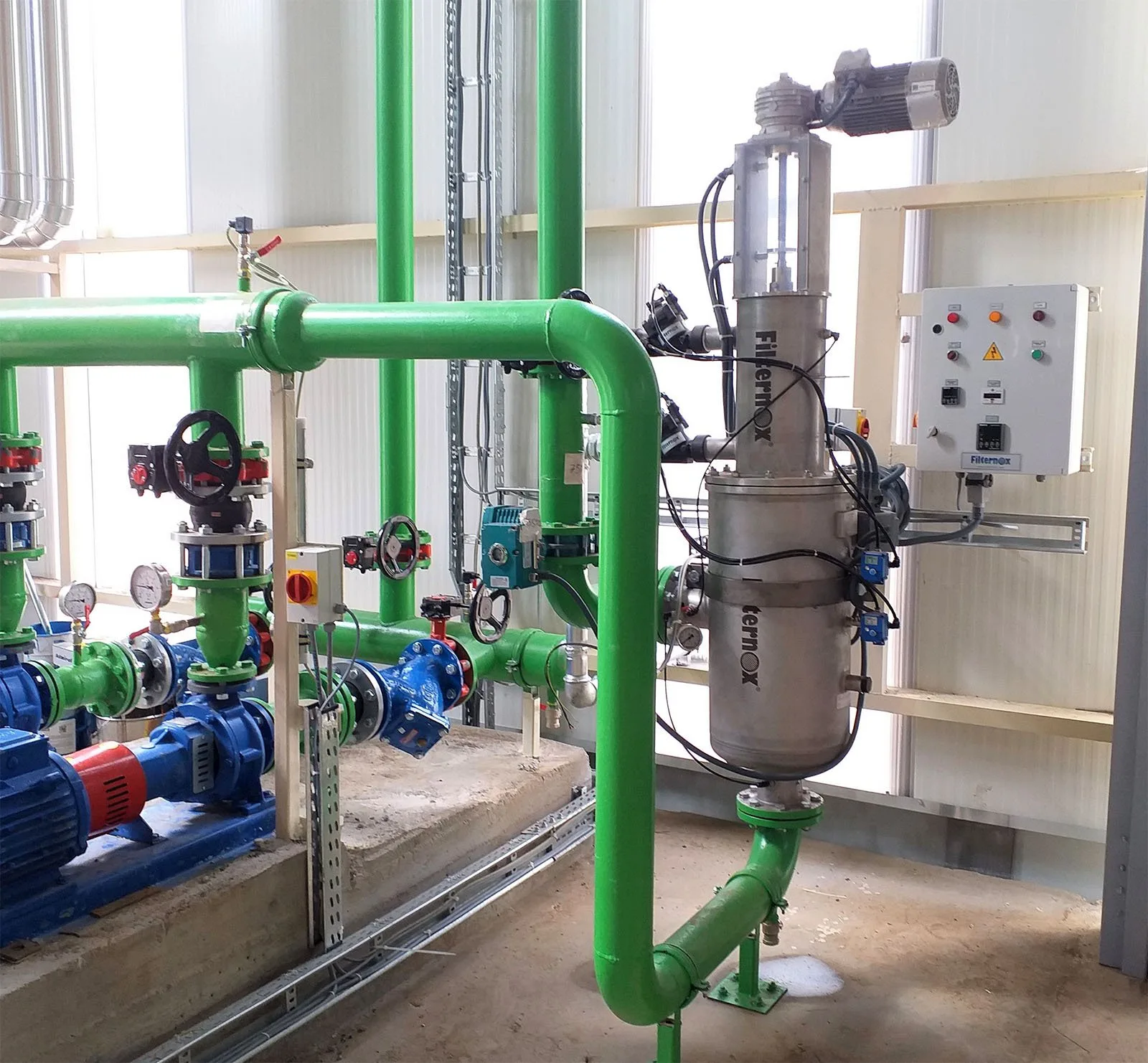 Kontraplak üretimi soğutma kulesi side-stream filtrasyonu